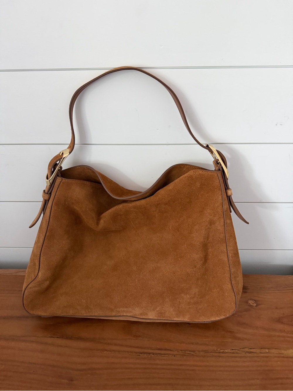 J Crew Berkeley Suede Shoulder Bag - Picture 2 of 7